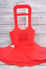 Сумка для цветов, Красная, 20*40*10 см, 1 шт.