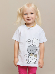 011_БК24 Футболка кор.рукав д/д, белый