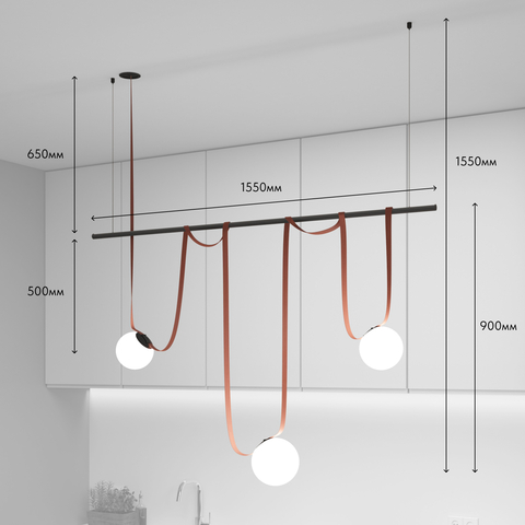 Комплект ременной трековой системы Denkirs Belty Set DK55SET07-01-BR