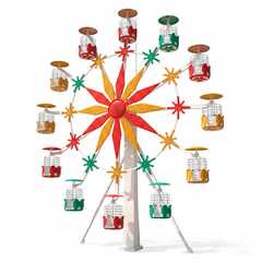 Большое колесо обозрения «Звезда» — 20 м, 12 кабин, до 24 человек