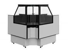 Холодильная витрина Carboma PALM 3 GC95 VV-6-1 внутренний угол без боковин (версия 2.0)