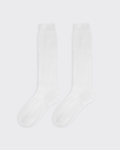 Гольфы из мерсеризованного хлопка молочный