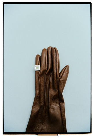 Кольцо Квадрат 2.0 с хризолитом