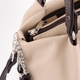 Сумка Саломея 607 леар бежевый + шоколад