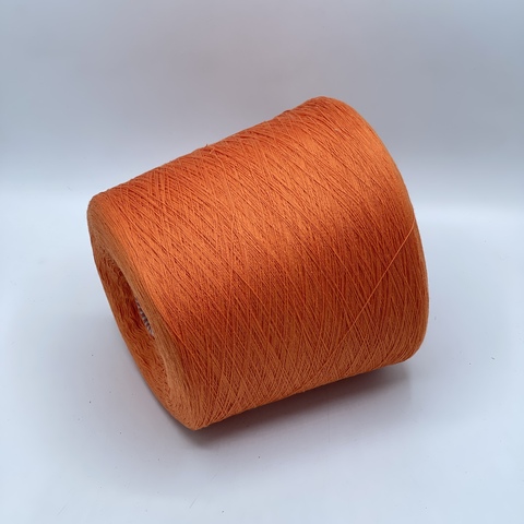 Бобинная пряжа,Cotton combed, 1693м. 100%Хлопок, Спелый апельсин(787), 39327