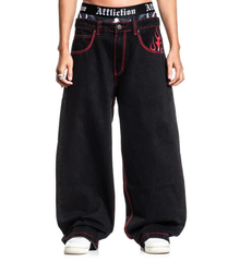 Джинсы Affliction FLAMEFUL FAITH RED