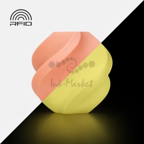 Пластик для 3D-печати Bambu Lab PLA Glow, 1.75 мм, 1 кг, оранжевый (Glow Orange), на катушке, A12-A0-1.75-1000-SPL