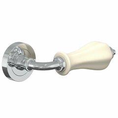 Ручка дверная Bravo Z-600 C/I Хром/Слоновая кость