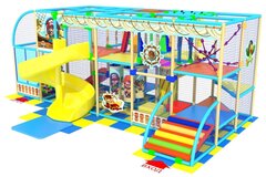 Детский игровой лабиринт «Кот в сапогах» 32,1 м² (7,3*4,4*2,9 м)