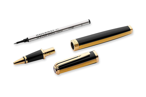 Ручка-роллер Waterman Exception Night & Day Gold Black GT (S0636910)