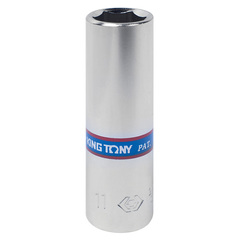 KING TONY (223511M) Головка торцевая глубокая шестигранная 1/4", 11 мм