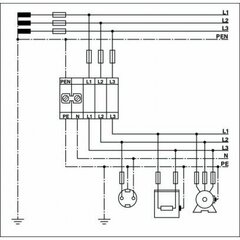 UK 6 N-PE/N-Заземляющие клеммы для выполнения проводки в зданиях