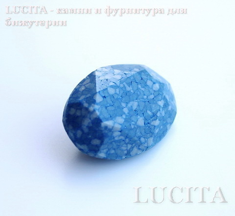 4120/B Ювелирные стразы Сваровски Marbled Blue (18х13 мм)