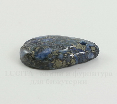 Подвеска Ляпис Лазурит (прессов., тониров) (цвет - темно-синий) 30,6х19,6х7,2 мм №102