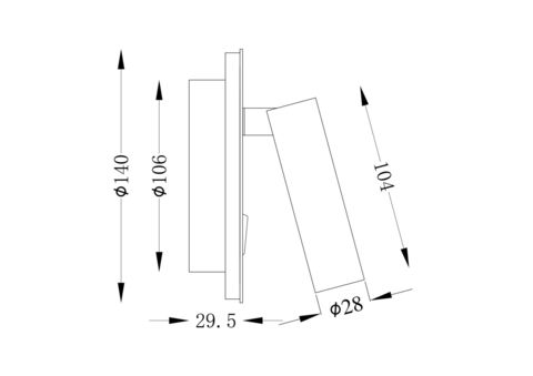 Бра Technical Ios 176 C176-WL-01-6W-MG