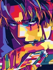 Картина по номерам Леви Аккерман Атака Титанов