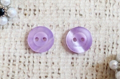 Пуговицы блузочные, d 1,1 см, сирень, 2 прокола