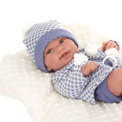 Munecas Antonio Juan Пупс Анжело в голубом, 42 см. (50035)