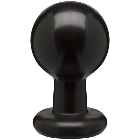 Круглая черная анальная пробка Classic Round Butt Plugs Large - 12,1 см. - Doc Johnson The Classics 0244-59-CD