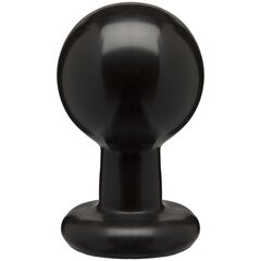 Круглая черная анальная пробка Classic Round Butt Plugs Large - 12,1 см. - 