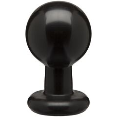Круглая черная анальная пробка Classic Round Butt Plugs Large - 12,1 см. - 