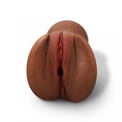 Мастурбатор в виде вагины, компактный (коричневый)