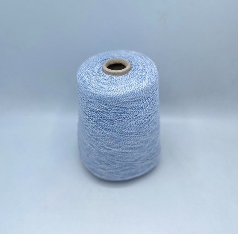 Loro Piana (пр.Италия), art. Bag lining, 500м/100гр, 20% лен, 34% шелк, 46% Вискоза, цвет-Бело-голубой, арт.32602
