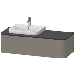 Duravit Happy D.2 Plus Тумба подвесная  354x1300x550мм 1 ящик, SX, цвет: stone grey satin matt HP4932L9292 фото