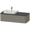 Duravit Happy D.2 Plus Тумба подвесная  354x1300x550мм 1 ящик, SX, цвет: stone grey satin matt HP4932L9292