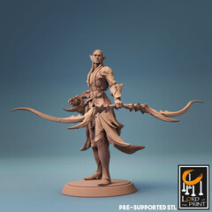 Elf Warrior Эльф Полуэльфы Темные эльфы Дроу Воин Паладин Варвар Файтер Рыцарь миниатюра для dnd, днд, pathfinder, фентези, Настольная игра, НРИ, Варгейм, РПГ