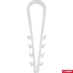 ЗУБР ДХ-К, 11 - 18 мм, нейлон, 100 шт, дюбель-хомут для круглого кабеля (30911-18)