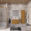 Cezares RELAX-800-2C-SO-GM RELAX База под раковину подвесная с двумя выкатными ящиками, Оружейная сталь, 796x478x500, RELAX-800-2C-SO-GM