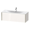 Duravit XViu Тумба подвесная 610x800x480мм, для раковины #234412, 1 ящик, цвет: белый глянцевый/champagne matt XV40360B122