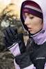 Премиальный костюм для лыж и зимнего бега Nordski Hybrid Hood Pro Orchid/Black женский