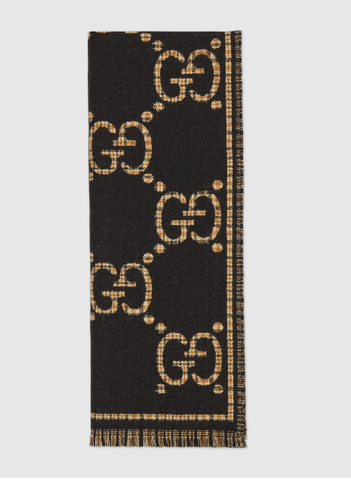 ШАРФ Gucci из шерсти в клетку GG