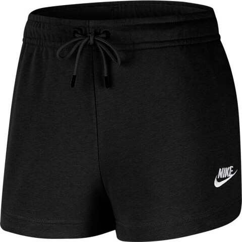 Женские теннисные шорты Nike Sportswear Essential Short French Terry W - black/white