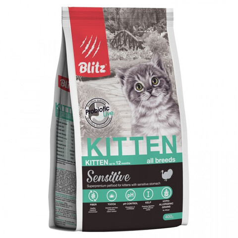 Blitz Kitten сухой корм для котят 400 гр