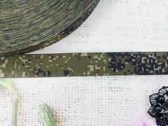 Лента ременная стропа 300D, ш. 2,5 см, 22 гр/м, камуфляж цифра