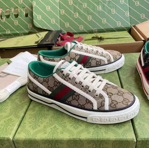 Мужские кеды GUCCI TENNIS, бежевый