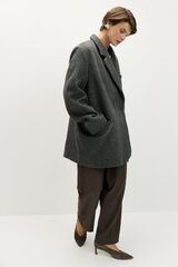 Жакет-пальто мохнатое