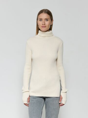 Водолазка с разрезом их хлопка