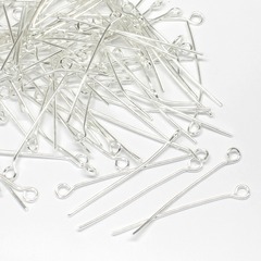 Штифт с петлей, L 16 мм, 20 гр, серебро