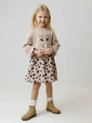 платье  для девочки  КР 5953/бежевый 1305 к615