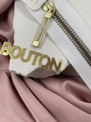 Молния металл золото, слайдер STAB, 6 мм, цвет белый 2101