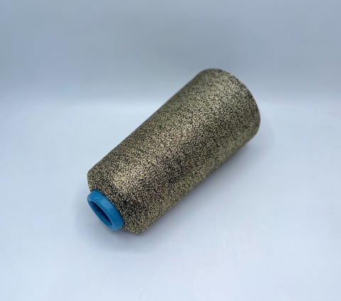 Sinflex (пр.Италия),F180 7500м / 100 гр.  60% вискоза, 40% люрекс , цвет-Черно-золотой(595), арт.36789