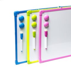 
          Доска магнитно-маркерная Alingar, 300х410 мм, маркер с губкой, 2 магнита, с подвесом, ассорти