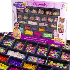 
          Набор для создания украшений-бусины Alingar, 465х335х40мм,"Jewelry 2", 12 вид. бус., подвес, 2х1,2 м леска, карт. уп.