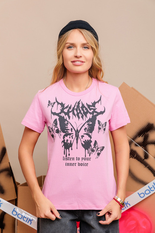 087_БК25 Футболка кор.рукав, розовый