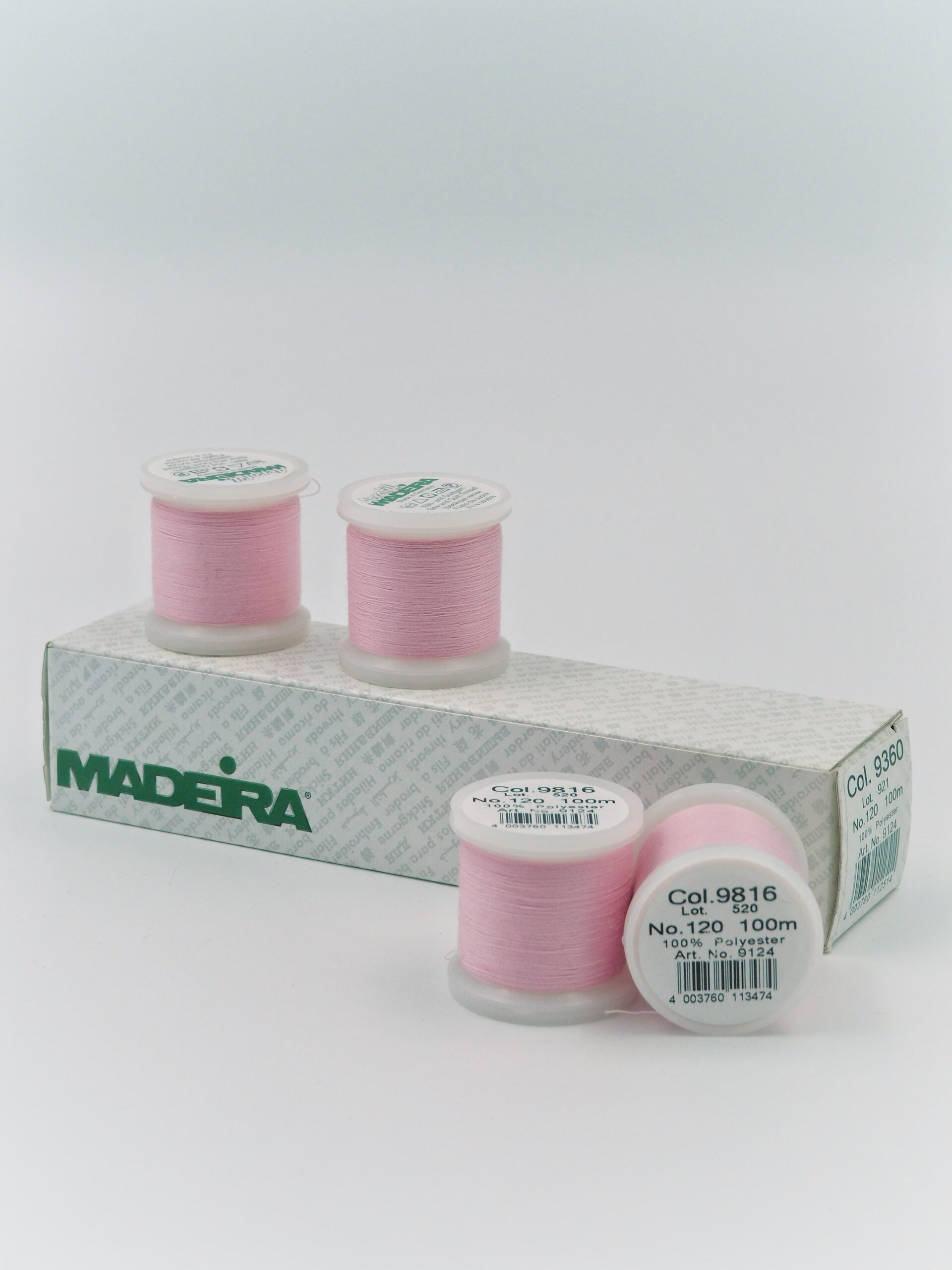 Нитки швейные Madeira aerofil №120 Col. 9816 нежно-розовый (100, 400 м)