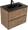 Aquanet 340164 Тумба с раковиной Милан 80 цв. дуб рустикальный (340164)